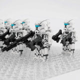 Space War Theme Rebublic Clone Commandos White Squad Block Figures Set of 10pcs