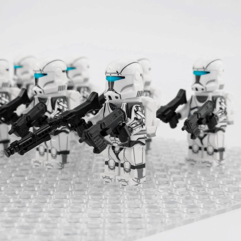 Space War Theme Rebublic Clone Commandos White Squad Block Figures Set of 10pcs