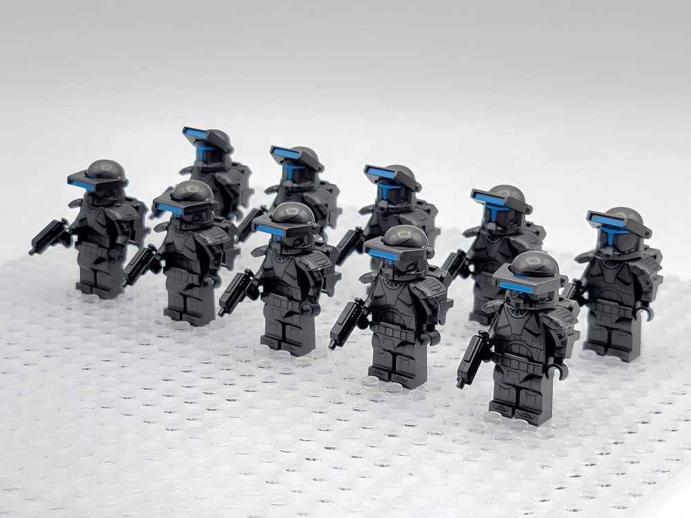 Space War Theme Republic Clone Commandos Night Ops Omega Squad Block Figures