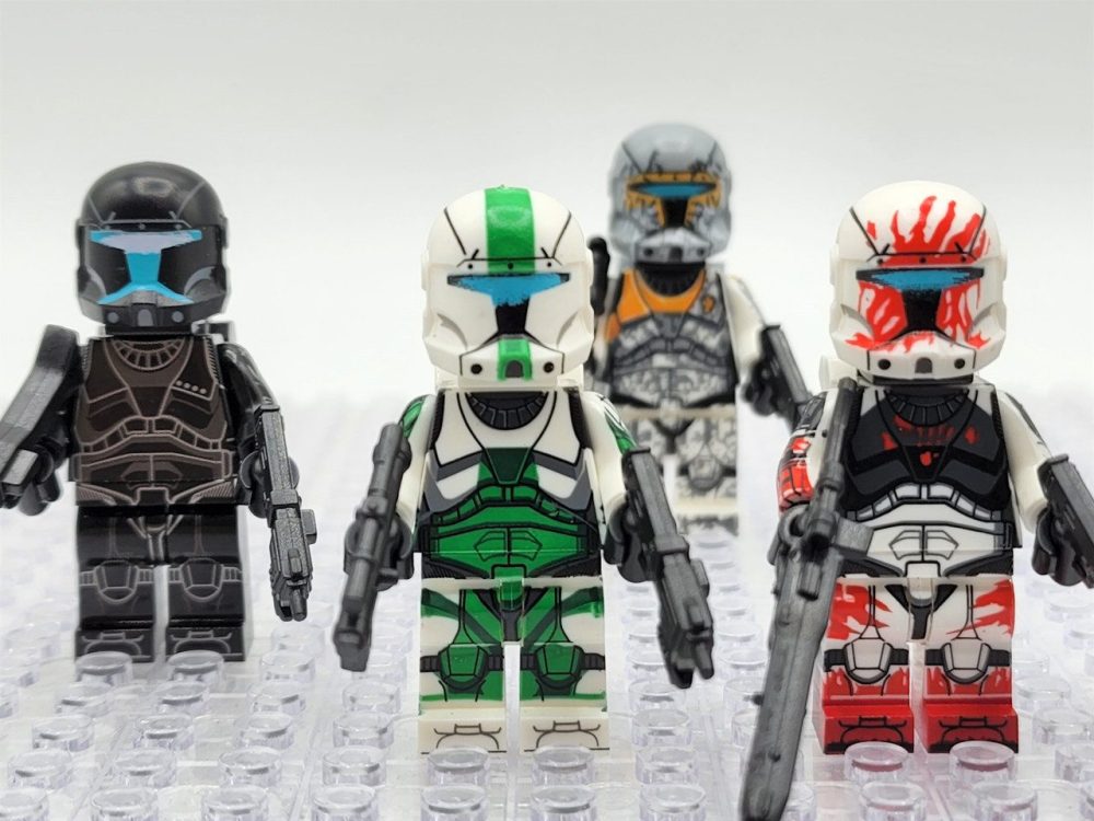 Star Wars Republic Clone Commandos Boss Sev Scorch Minifigure Set