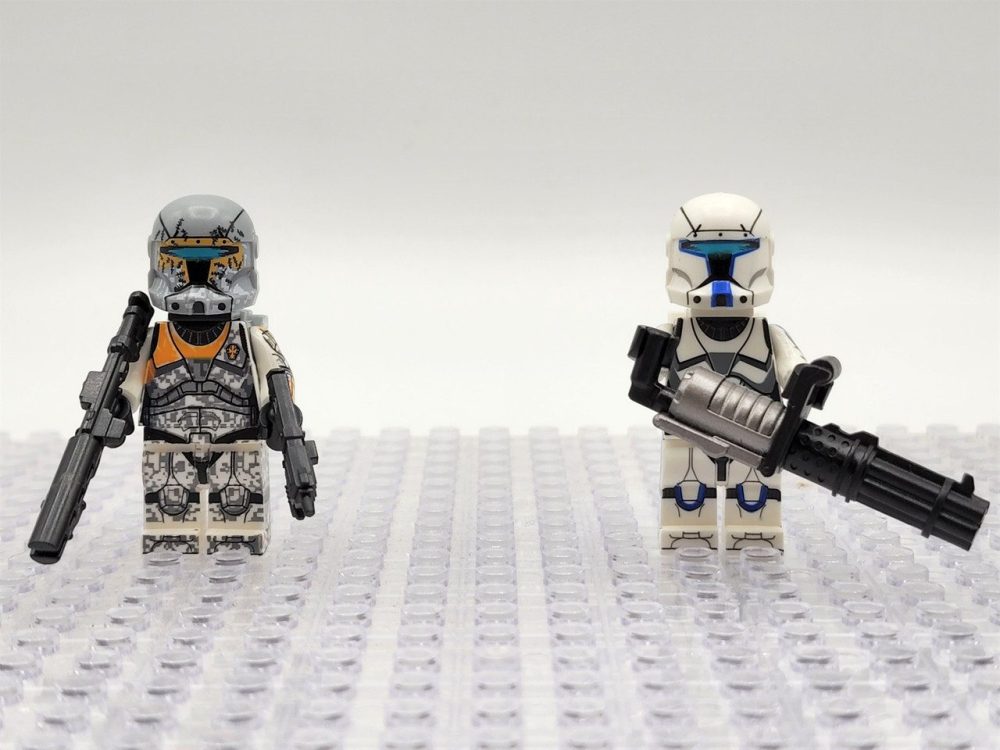 Star Wars Republic Clone Commandos Boss Sev Scorch Minifigure Set