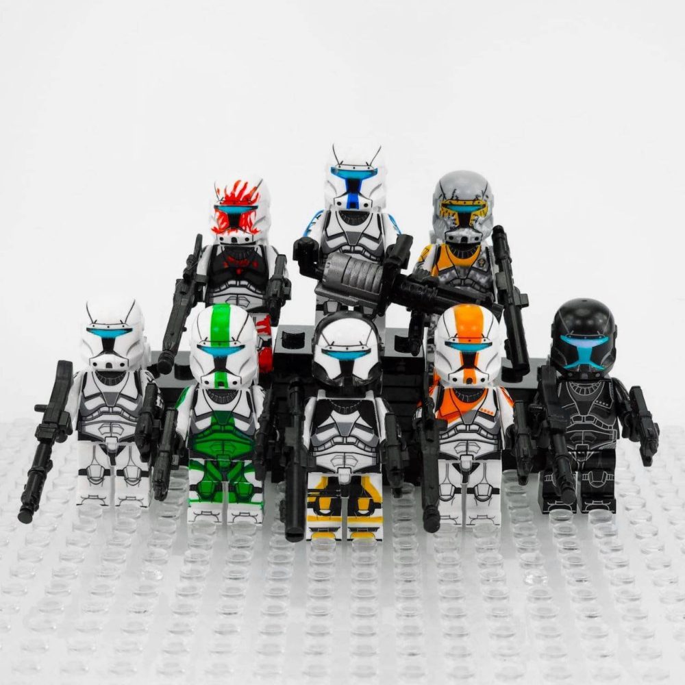 Star Wars Republic Clone Commandos Boss Sev Scorch Minifigure Set