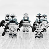 Space War Theme Wolfpack Clones With Commander Wolffe and Comet Block Figures Set