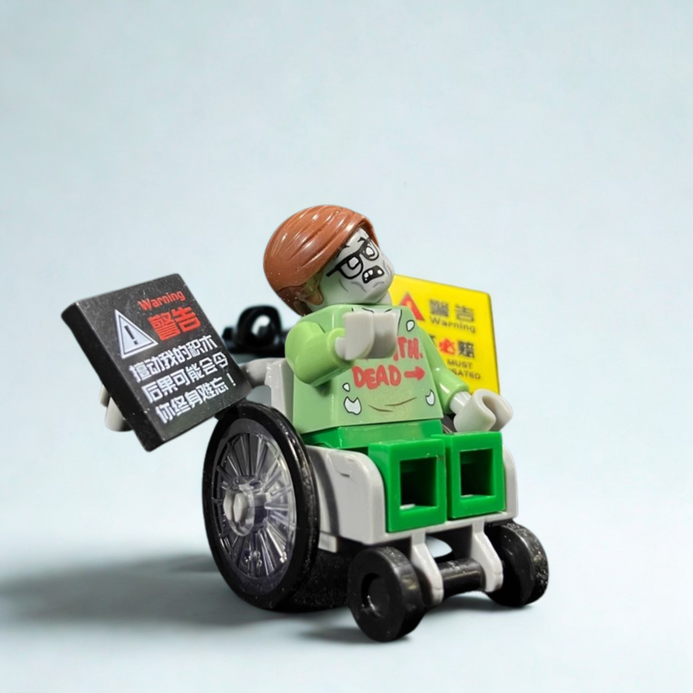 Custom Wheelchair Scientist Building Block Block Figures Set