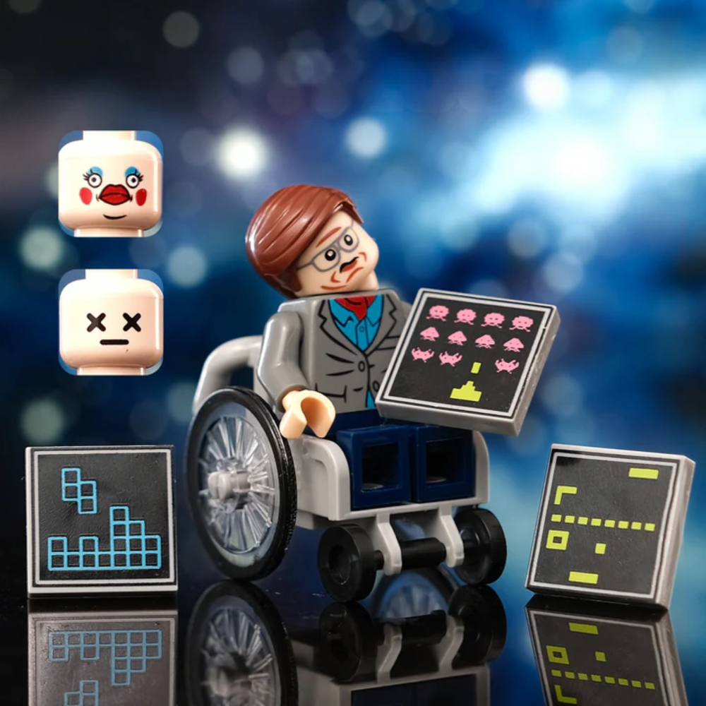 Custom Wheelchair Scientist Building Block Block Figures Set