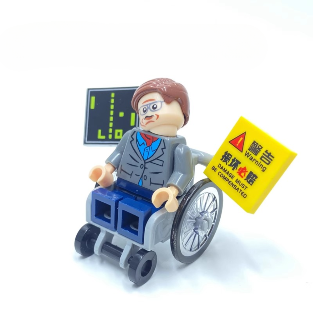 Custom Wheelchair Scientist Building Block Block Figures Set