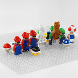 Super Mario Brothers Baby Mario Luigi Toad Block Figures Set