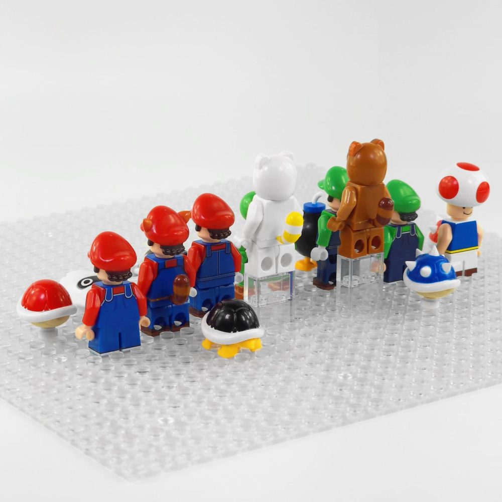 Super Mario Brothers Baby Mario Luigi Toad Block Figures Set