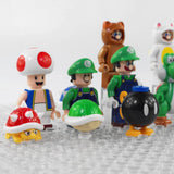 Super Mario Brothers Baby Mario Luigi Toad Block Figures Set