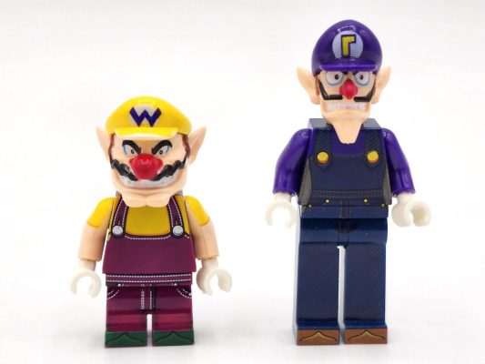 Super Mario Brothers Bowser Mario Luigi Toad Princess Yoshi Block Figures Set