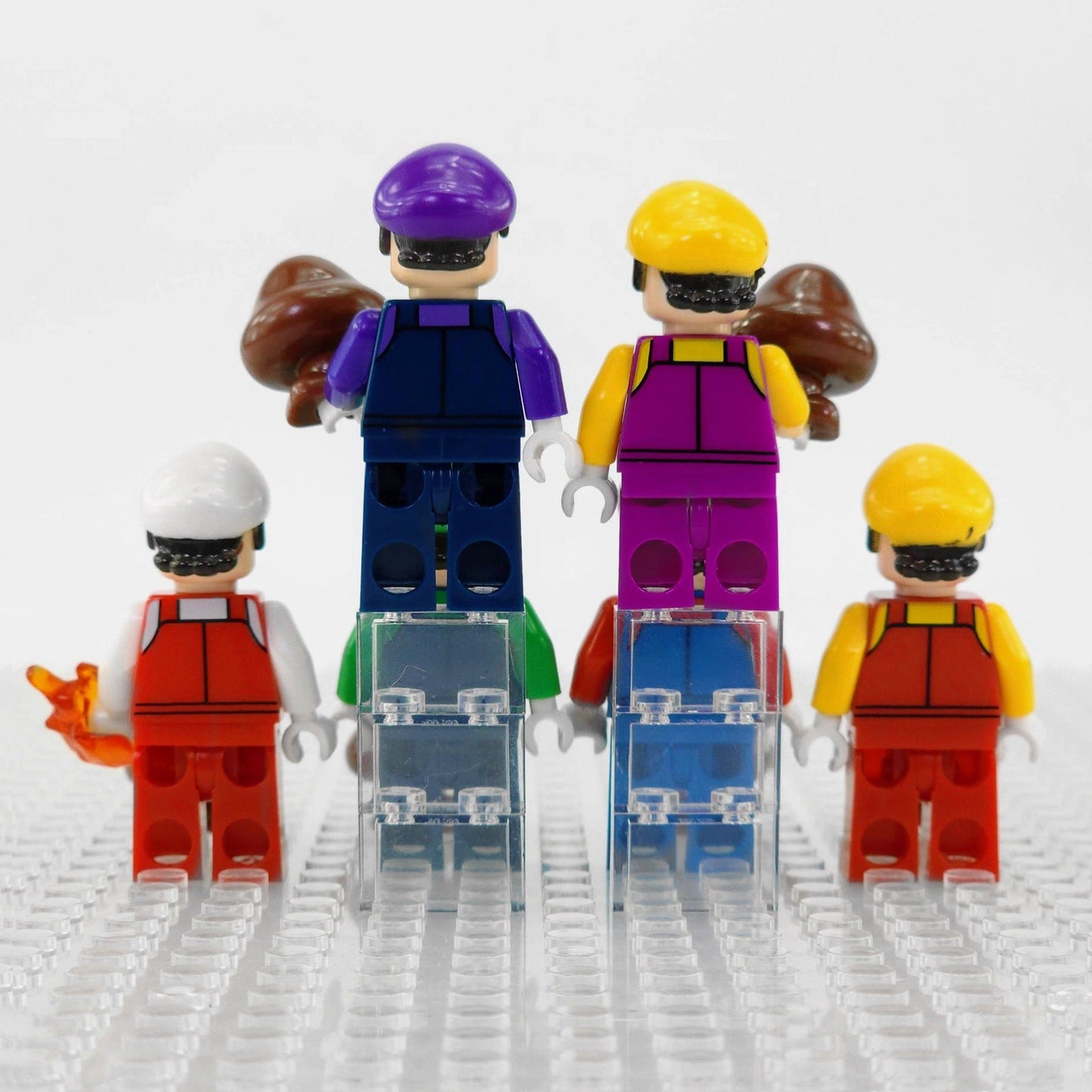 Super Mario Brothers Mario Luigi Wario Minifigure Set
