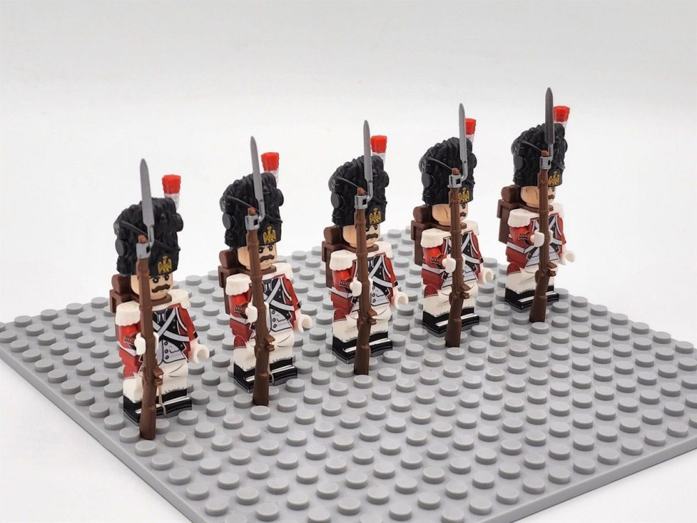 Swiss Grenadier Block Figures Set of 5pcs