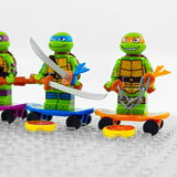 Teenage Mutant Ninja Turtles Block Figures Set of 4pcs