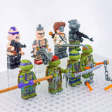 Teenage Mutant Ninja Turtles Block Figures Set of 8pcs