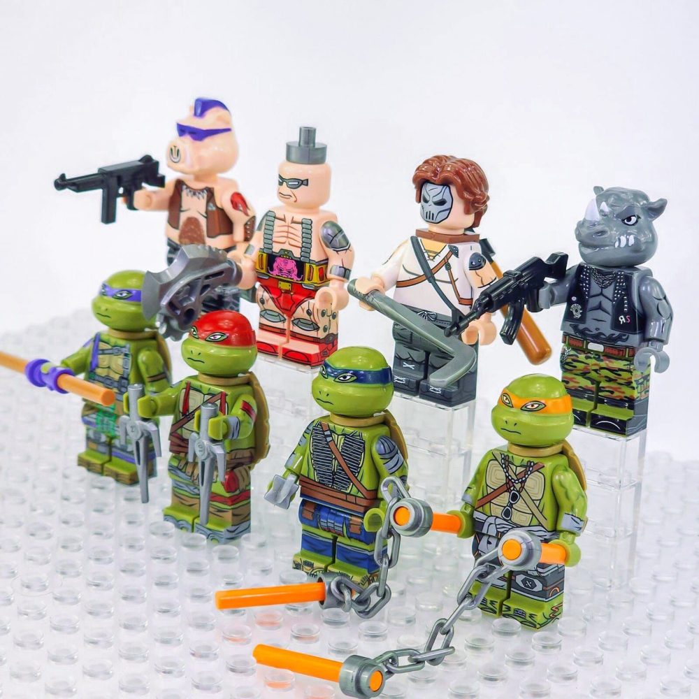 Teenage Mutant Ninja Turtles Block Figures Set of 8pcs