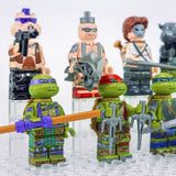 Teenage Mutant Ninja Turtles Block Figures Set of 8pcs