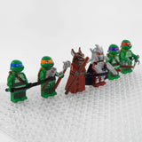 Teenage Mutant Ninja Turtles Splinter Shredder Block Figures Set