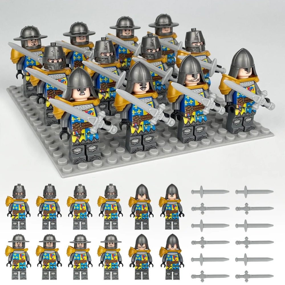 The Dauphin Charles V French Castle Knights Block Figures Set of 12pcs