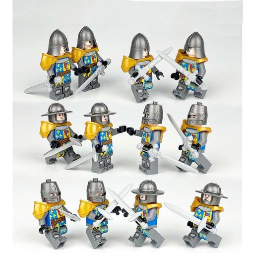 The Dauphin Charles V French Castle Knights Block Figures Set of 12pcs