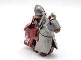 Tripoli Mounted Knights & Armored Warhorse Block Figures Set