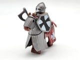 Tripoli Mounted Knights & Armored Warhorse Block Figures Set