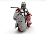 Tripoli Mounted Knights & Armored Warhorse Block Figures Set