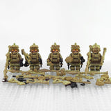 US Desert Strike Force Military Building Block Block Figures with Tactical Loadout