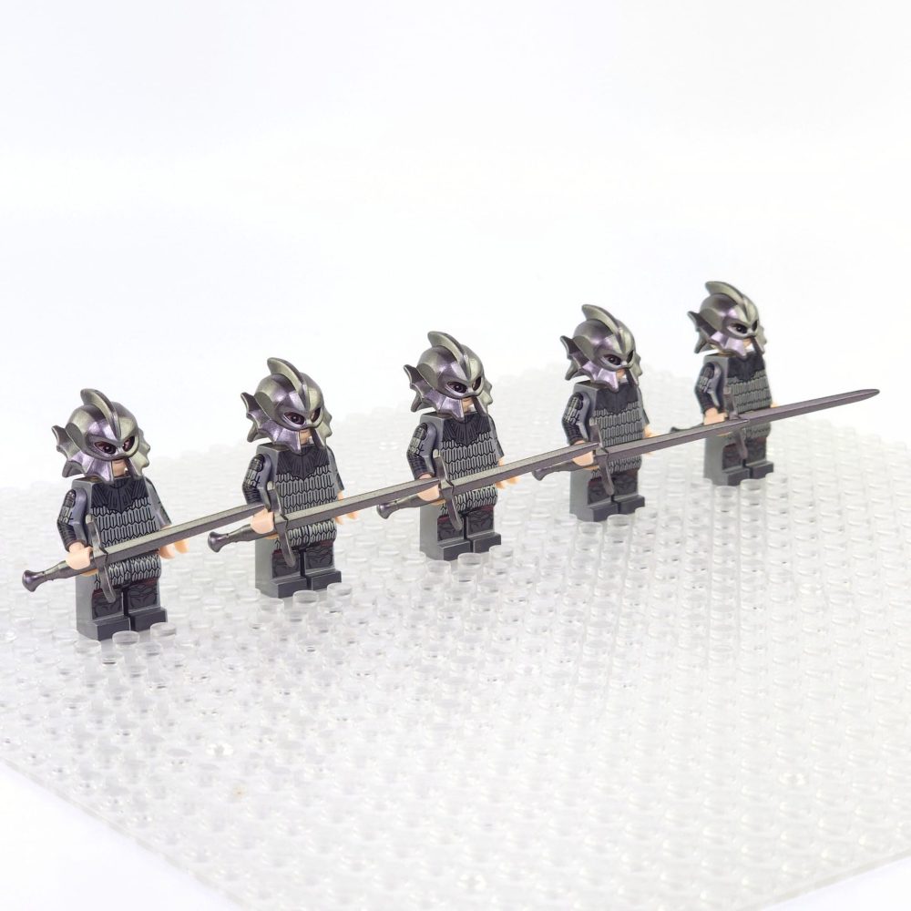 War of the Roses House of Lancaster Swordsman Block Figures