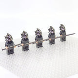 War of the Roses House of Lancaster Swordsman Block Figures