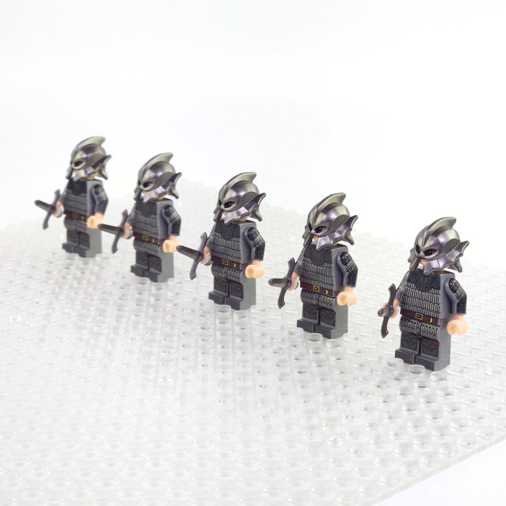 War of the Roses House of Lancaster Swordsman Block Figures