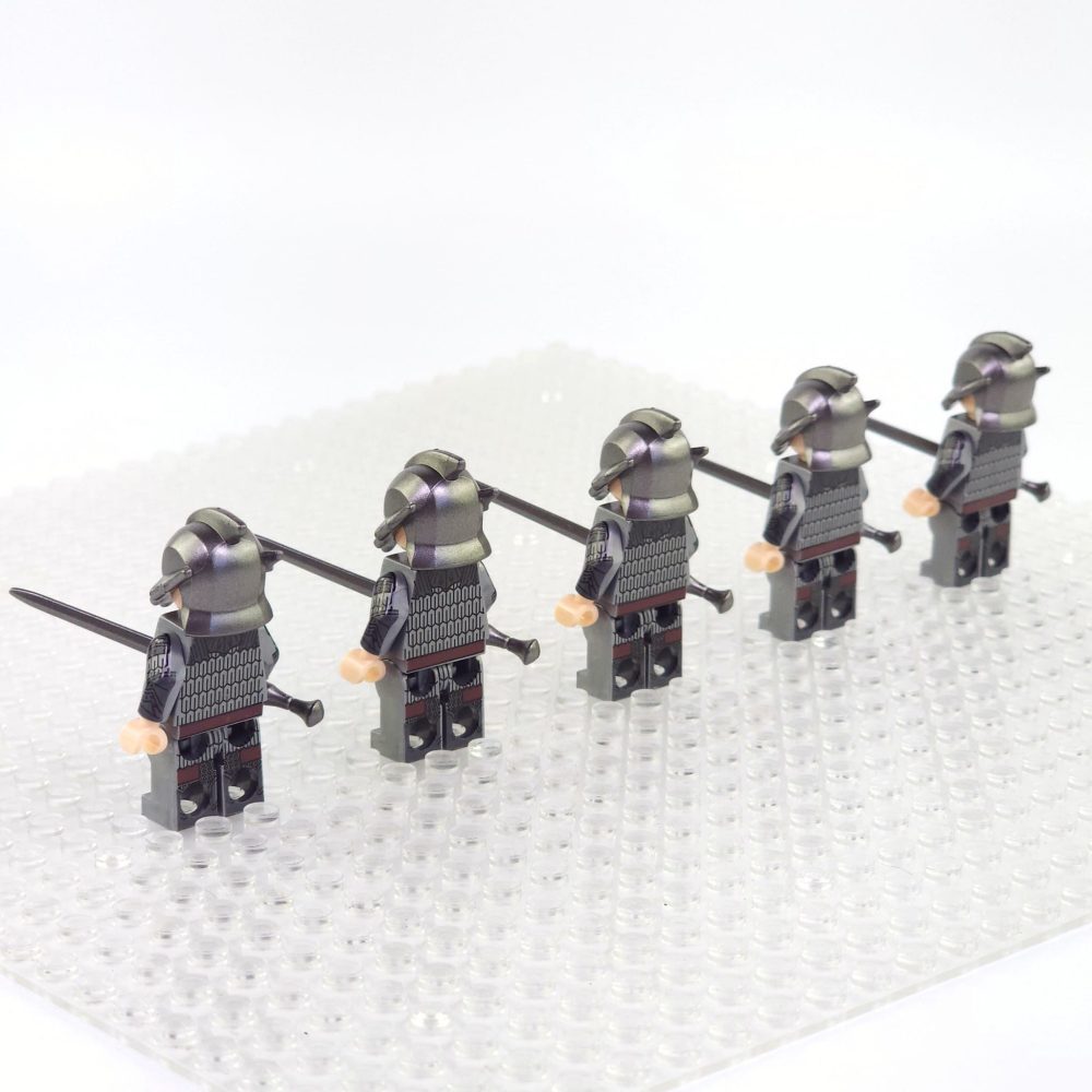 War of the Roses House of Lancaster Swordsman Block Figures