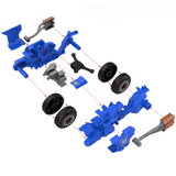 WarHammer 40k Space Marines Assault Bikes Block Figures Set