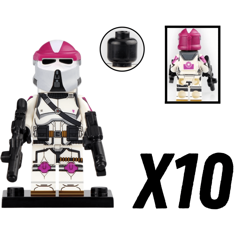 Space War Theme 21st Nova Corps Galactic Marines AT-RT Driver Block Figures Set